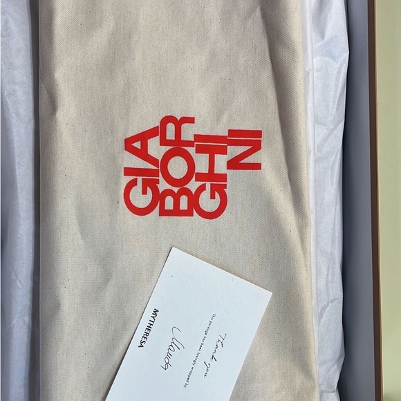 Gia Borghini Black Heeled Boots with Luxurious Texture - Picture 7 of 9